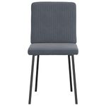 Casa si Gradina - Mobilier - Scaune si fotolii - Scaune - Scaune de bucatarie, 4 buc., gri inchis, catifea - Infinity.ro
