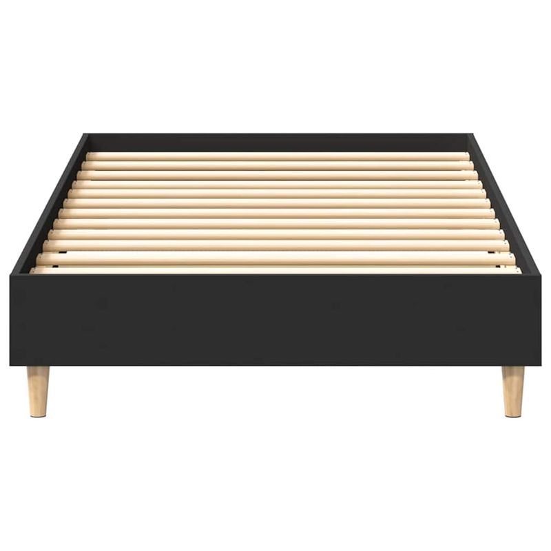 Casa si Gradina - Mobilier - Paturi si accesorii - Paturi - Cadru de pat fara saltea, negru, 90x190 cm, lemn prelucrat - Infinity.ro