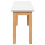 Casa si Gradina - Mobilier - Canapele si coltare - Banchete - Banca 110 cm din lemn masiv cauciuc, natural și alb - Infinity.ro