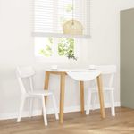 Casa si Gradina - Mobilier - Scaune si fotolii - Scaune - Scaune de sufragerie 2 buc Cauciuc din lemn masiv alb - Infinity.ro