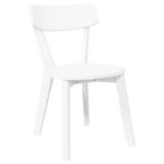 Casa si Gradina - Mobilier - Scaune si fotolii - Scaune - Scaune de sufragerie 2 buc Cauciuc din lemn masiv alb - Infinity.ro