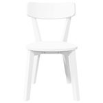 Casa si Gradina - Mobilier - Scaune si fotolii - Scaune - Scaune de sufragerie 2 buc Cauciuc din lemn masiv alb - Infinity.ro