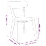 Casa si Gradina - Mobilier - Scaune si fotolii - Scaune - Scaune de sufragerie 2 buc Cauciuc din lemn masiv alb - Infinity.ro