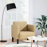 Casa si Gradina - Mobilier - Scaune si fotolii - Fotolii - Fotoliu cu cotiere verde deschis gri 54 cm tesatura velur - Infinity.ro