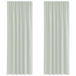 Casa si Gradina - Textile si covoare - Perdele si draperii - Perdele - Perdele voal cu bucle 2 buc Gri deschis 140x260 cm - Infinity.ro