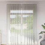 Casa si Gradina - Textile si covoare - Perdele si draperii - Perdele - Perdele voal cu bucle 2 buc Gri deschis 140x260 cm - Infinity.ro