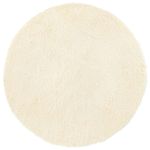 Casa si Gradina - Textile si covoare - Covoare - Covoare casa - Covor shaggy cu pom inalt, NAVARRA, crem, 120x120 cm, poliester, formă rotund - Infinity.ro