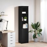 Casa si Gradina - Mobilier - Dulapuri si sifoniere - Dulapuri - Dulap Stejar negru 37,5x35x180 cm Lemn prelucrat - Infinity.ro