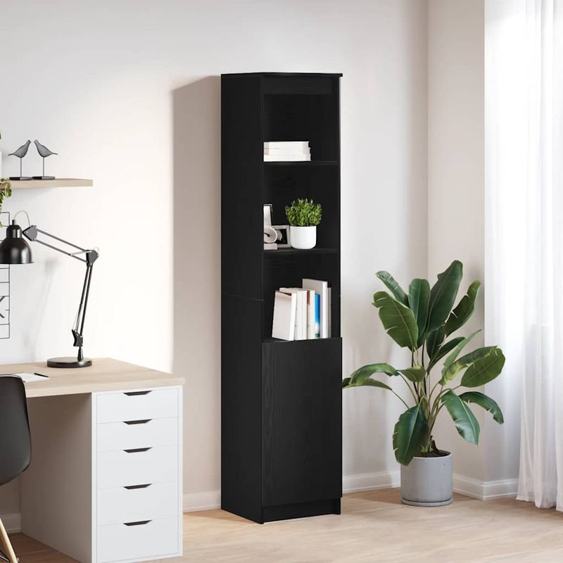 Casa si Gradina - Mobilier - Dulapuri si sifoniere - Dulapuri - Dulap Stejar negru 37,5x35x180 cm Lemn prelucrat - Infinity.ro