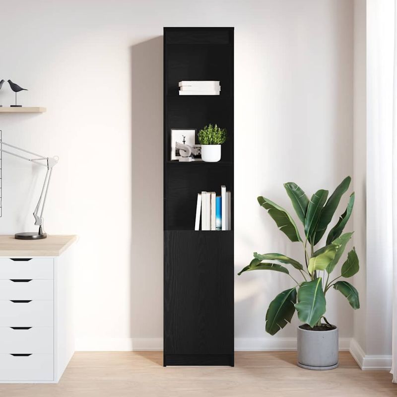 Casa si Gradina - Mobilier - Dulapuri si sifoniere - Dulapuri - Dulap Stejar negru 37,5x35x180 cm Lemn prelucrat - Infinity.ro