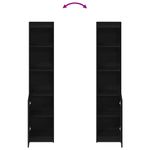 Casa si Gradina - Mobilier - Dulapuri si sifoniere - Dulapuri - Dulap Stejar negru 37,5x35x180 cm Lemn prelucrat - Infinity.ro
