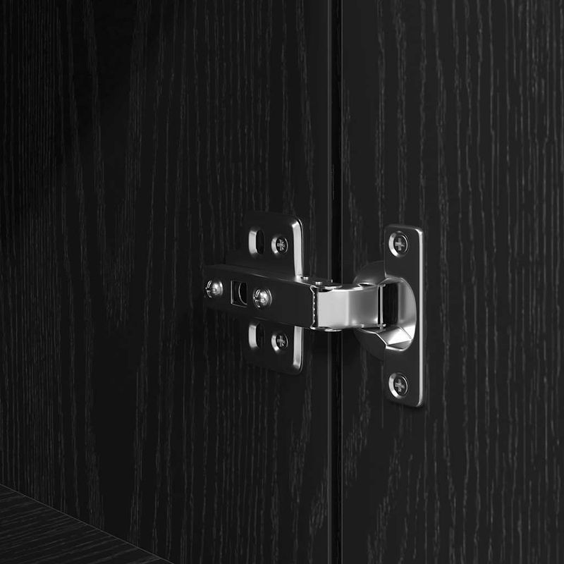 Casa si Gradina - Mobilier - Dulapuri si sifoniere - Dulapuri - Dulap Stejar negru 50x35x180 cm Lemn prelucrat - Infinity.ro