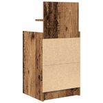 Casa si Gradina - Mobilier - Comode si corpuri - Noptiere - Noptiera cu 2 sertare din lemn vechi 38x34x80 cm - Infinity.ro