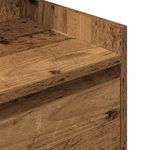 Casa si Gradina - Mobilier - Comode si corpuri - Noptiere - Noptiera cu 2 sertare din lemn vechi 38x34x80 cm - Infinity.ro