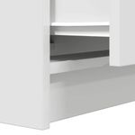 Casa si Gradina - Mobilier - Comode si corpuri - Noptiere - Noptiera cu 2 sertare alb 38x34x80 cm - Infinity.ro