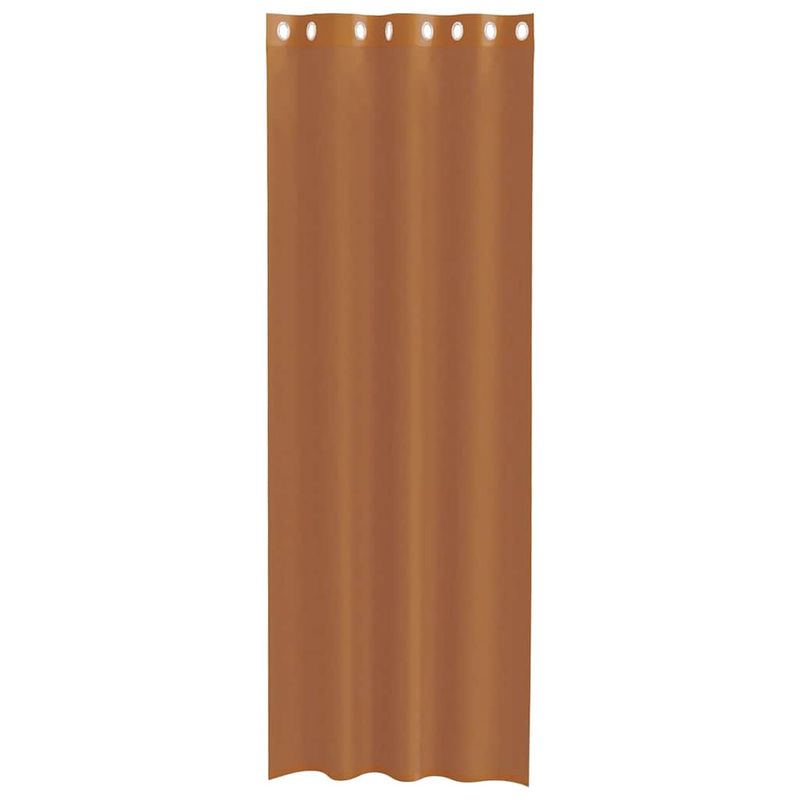 Casa si Gradina - Textile si covoare - Perdele si draperii - Perdele - Perdele Voile cu Oelii 2 buc teracota, mărime 140x260 cm - Infinity.ro