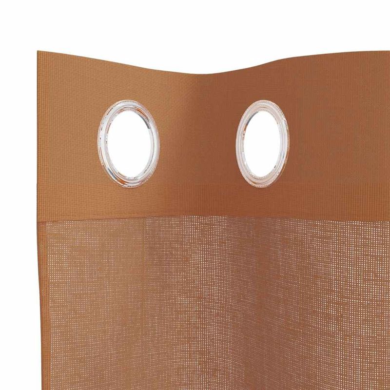 Casa si Gradina - Textile si covoare - Perdele si draperii - Perdele - Perdele Voile cu Oelii 2 buc teracota, mărime 140x260 cm - Infinity.ro