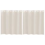 Casa si Gradina - Textile si covoare - Perdele si draperii - Perdele - Perdele Voile cu Oelii 2 buc Crem 140x140 cm - Infinity.ro