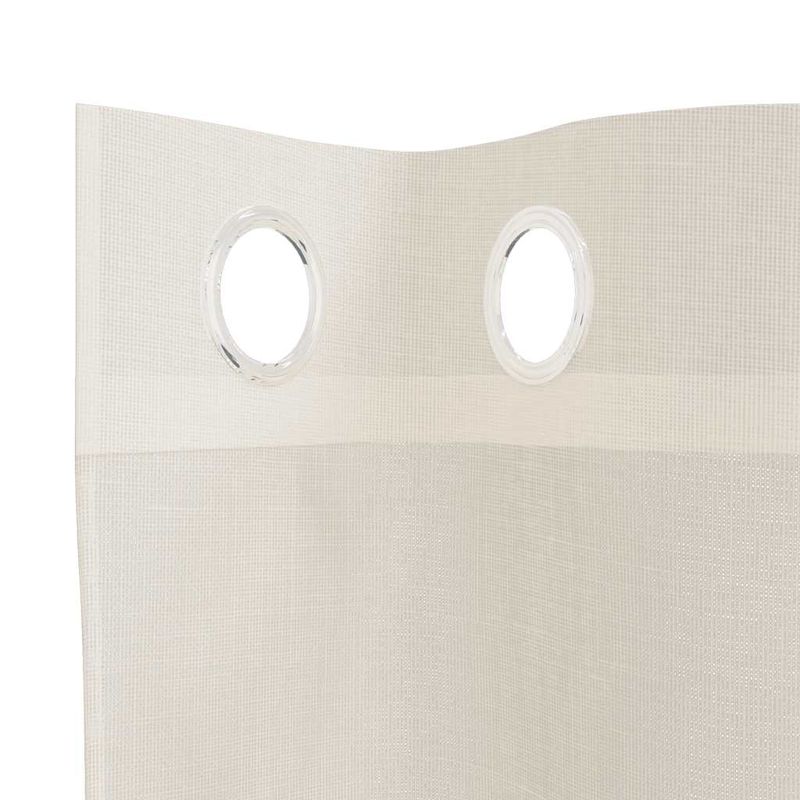 Casa si Gradina - Textile si covoare - Perdele si draperii - Perdele - Perdele Voile cu Oelii 2 buc Crem 140x140 cm - Infinity.ro