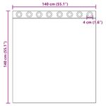 Casa si Gradina - Textile si covoare - Perdele si draperii - Perdele - Perdele Voile cu Oelii 2 buc Crem 140x140 cm - Infinity.ro