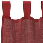 Casa si Gradina - Textile si covoare - Perdele si draperii - Perdele - Perdele Voile cu buzunare pentru bare 2 buc rosu vin, mărime 140x175 cm - Infinity.ro