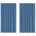 Casa si Gradina - Textile si covoare - Perdele si draperii - Perdele - Perdele voal cu bucle 2 buc Albastru regal 140x175 cm - Infinity.ro