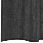 Casa si Gradina - Textile si covoare - Perdele si draperii - Perdele - Perdele din voile cu tabla 2 buc Negru, mărime 140x225 cm - Infinity.ro