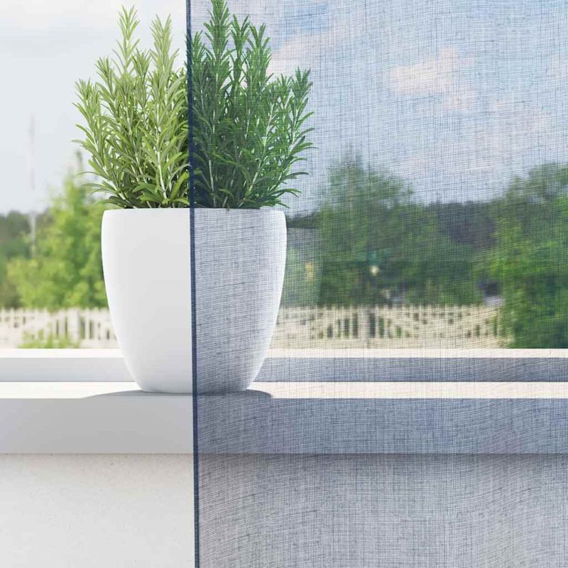 Casa si Gradina - Textile si covoare - Perdele si draperii - Perdele - Perdele Voile cu Oelii 2 buc albastru Regal, mărime 140x260 cm - Infinity.ro