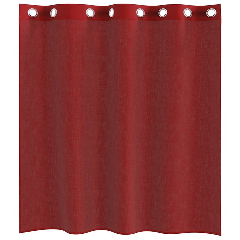 Casa si Gradina - Textile si covoare - Perdele si draperii - Perdele - Perdele Voile cu Oelii 2 buc rosu vin, mărime 140x140 cm - Infinity.ro