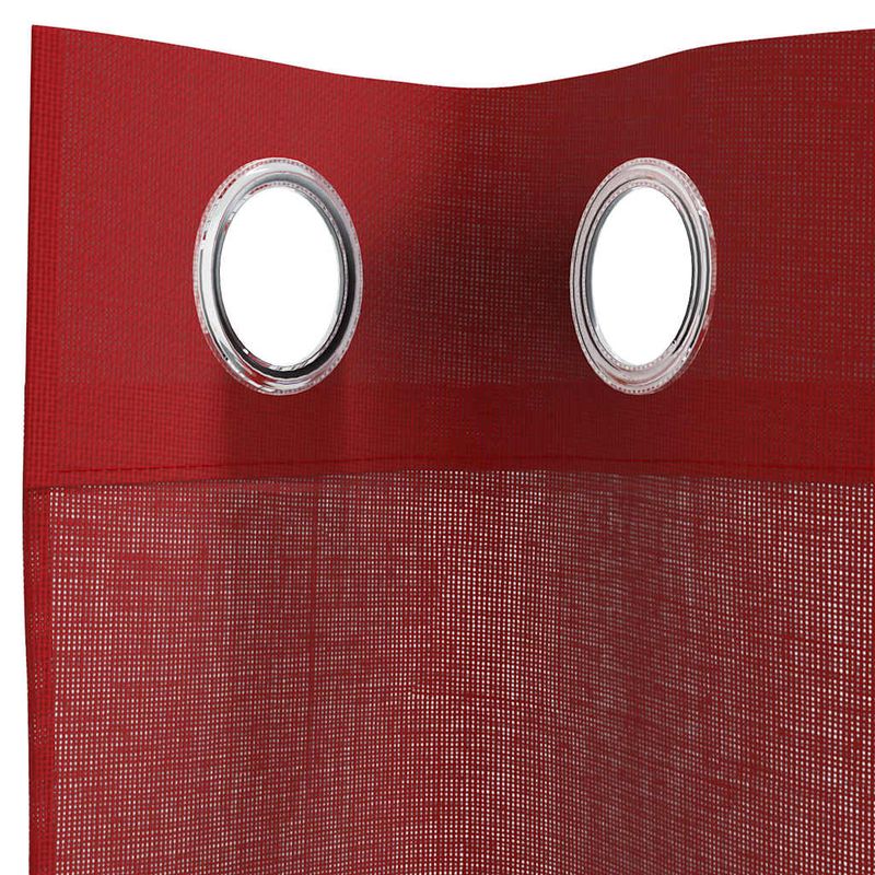 Casa si Gradina - Textile si covoare - Perdele si draperii - Perdele - Perdele Voile cu Oelii 2 buc rosu vin, mărime 140x140 cm - Infinity.ro