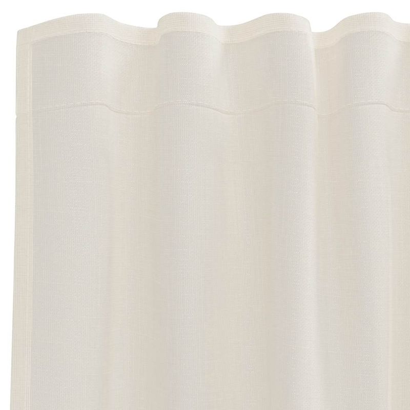 Casa si Gradina - Textile si covoare - Perdele si draperii - Perdele - Perdele din voile cu tabla 2 buc crem, mărime 140x140 cm - Infinity.ro