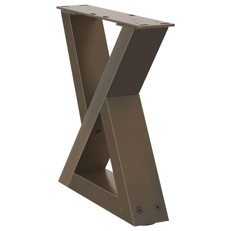 Casa si Gradina - Mobilier - Feronerie si accesorii mobila - Picioare masuta de cafea 2 buc Otel natural 40x(30-31,3)cm Otel - Infinity.ro