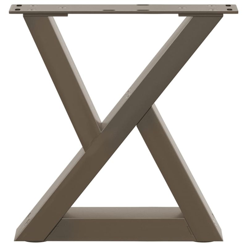 Casa si Gradina - Mobilier - Feronerie si accesorii mobila - Picioare masuta de cafea 2 buc Otel natural 40x(30-31,3)cm Otel - Infinity.ro