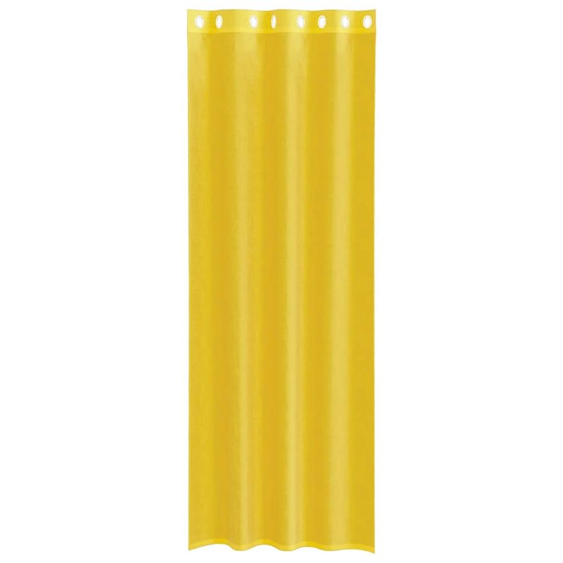 Casa si Gradina - Textile si covoare - Perdele si draperii - Perdele - Perdele Voile cu Oelii 2 buc Galben, mărime 140x300 cm - Infinity.ro