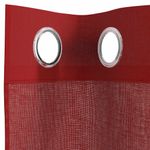 Casa si Gradina - Textile si covoare - Perdele si draperii - Perdele - Perdele Voile cu Oelii 2 buc rosu vin, mărime 140x225 cm - Infinity.ro