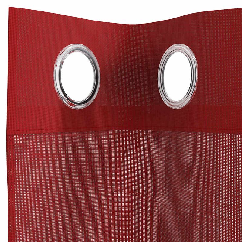 Casa si Gradina - Textile si covoare - Perdele si draperii - Perdele - Perdele Voile cu Oelii 2 buc rosu vin, mărime 140x225 cm - Infinity.ro