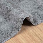Casa si Gradina - Textile si covoare - Covoare - Covoare casa - Covor shaggy cu pom inalt, NAVARRA, gri argintiu, 200x200 cm, formă pătrat - Infinity.ro