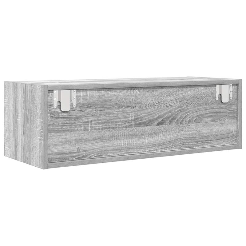 Casa si Gradina - Mobilier - Comode si corpuri - Comode - Dulap TV Gri Sonoma 80x31x25,5 cm lemn prelucrat - Infinity.ro
