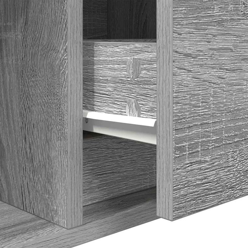 Casa si Gradina - Mobilier - Comode si corpuri - Comode - Dulap TV Gri Sonoma 80x31x25,5 cm lemn prelucrat - Infinity.ro