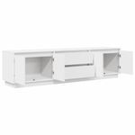 Casa si Gradina - Mobilier - Comode si corpuri - Comode - Dulap TV cu lumini LED alb 193,5x41x50 cm - Infinity.ro