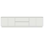 Casa si Gradina - Mobilier - Comode si corpuri - Comode - Dulap TV cu lumini LED alb 193,5x41x50 cm - Infinity.ro