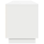 Casa si Gradina - Mobilier - Comode si corpuri - Comode - Dulap TV cu lumini LED alb 193,5x41x50 cm - Infinity.ro