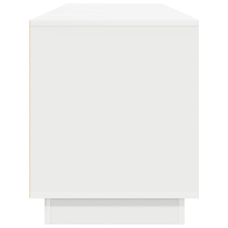 Casa si Gradina - Mobilier - Comode si corpuri - Comode - Dulap TV cu lumini LED alb 193,5x41x50 cm - Infinity.ro