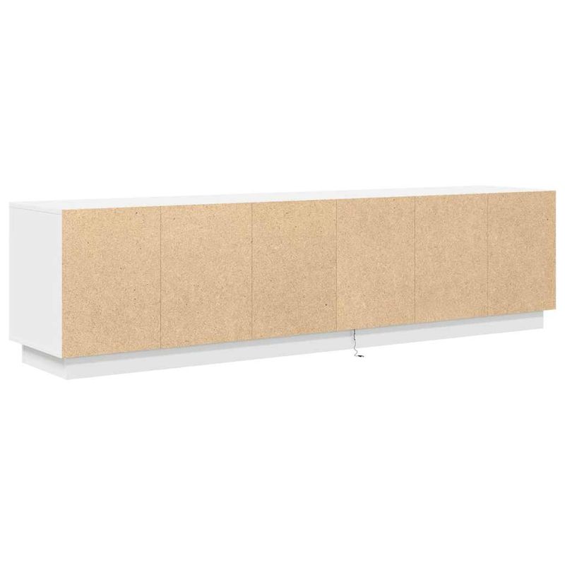 Casa si Gradina - Mobilier - Comode si corpuri - Comode - Dulap TV cu lumini LED alb 193,5x41x50 cm - Infinity.ro