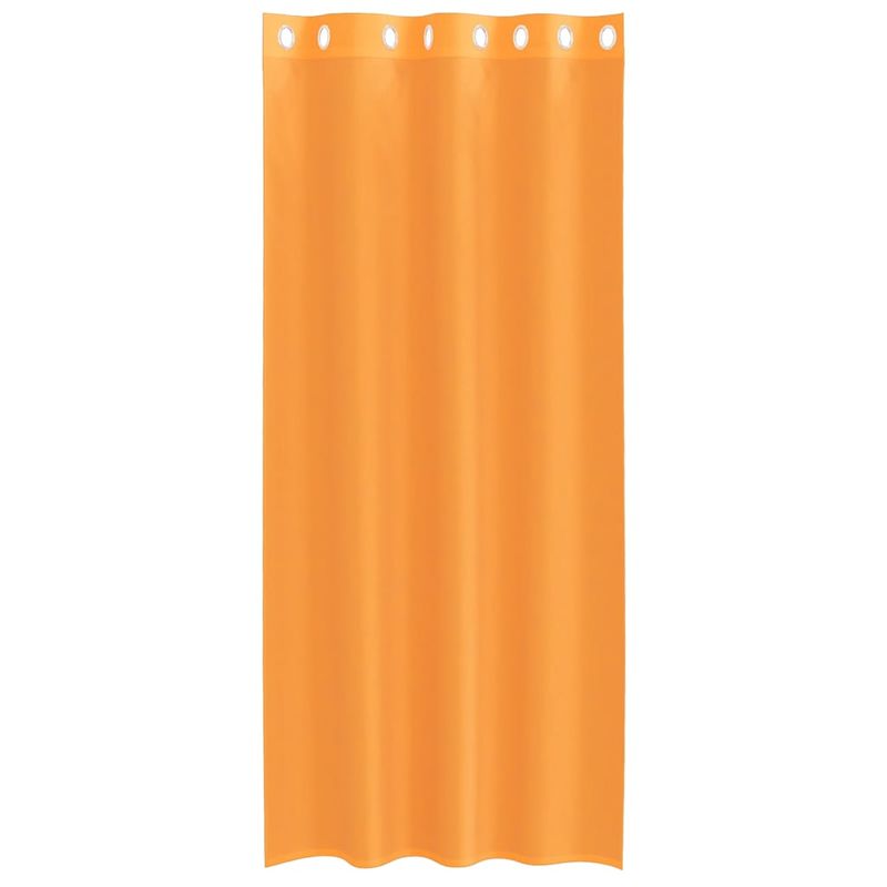 Casa si Gradina - Textile si covoare - Perdele si draperii - Perdele - Perdele Voile cu Oelii 2 buc Portocaliu 140x245 cm - Infinity.ro