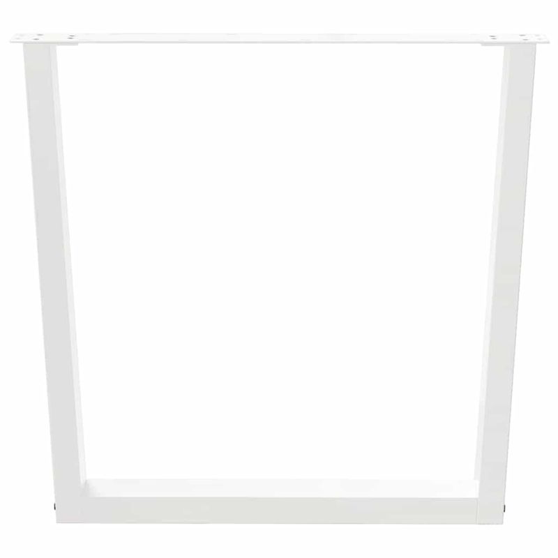 Casa si Gradina - Mobilier - Feronerie si accesorii mobila - Picioare pentru masa in forma de V 2 buc alb otel - Infinity.ro