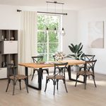 Casa si Gradina - Mobilier - Feronerie si accesorii mobila - Picioare pentru masa in forma de V 2 buc Negru Otel - Infinity.ro