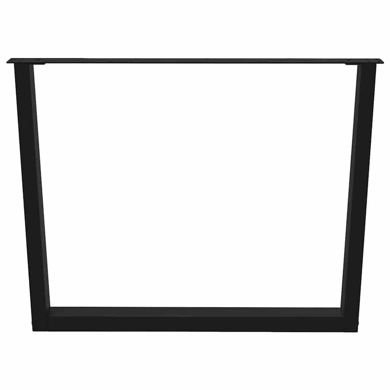 Casa si Gradina - Mobilier - Feronerie si accesorii mobila - Picioare pentru masa in forma de V 2 buc Negru Otel - Infinity.ro