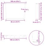 Casa si Gradina - Mobilier - Feronerie si accesorii mobila - Picioare pentru masa in forma de V 3 buc Otel natural Otel - Infinity.ro