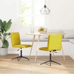 Casa si Gradina - Mobilier - Scaune si fotolii - Scaune - Scaune de bucatarie, 2 buc., galben, catifea - Infinity.ro